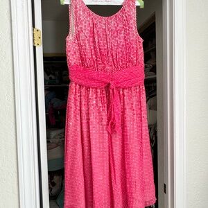 Ellen Tracy Vibrant Pink Formal Dress